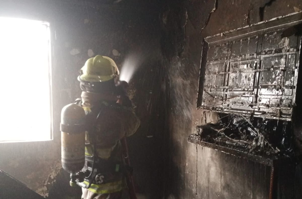 BCBG atendió incendio estructural en Villa Bonita