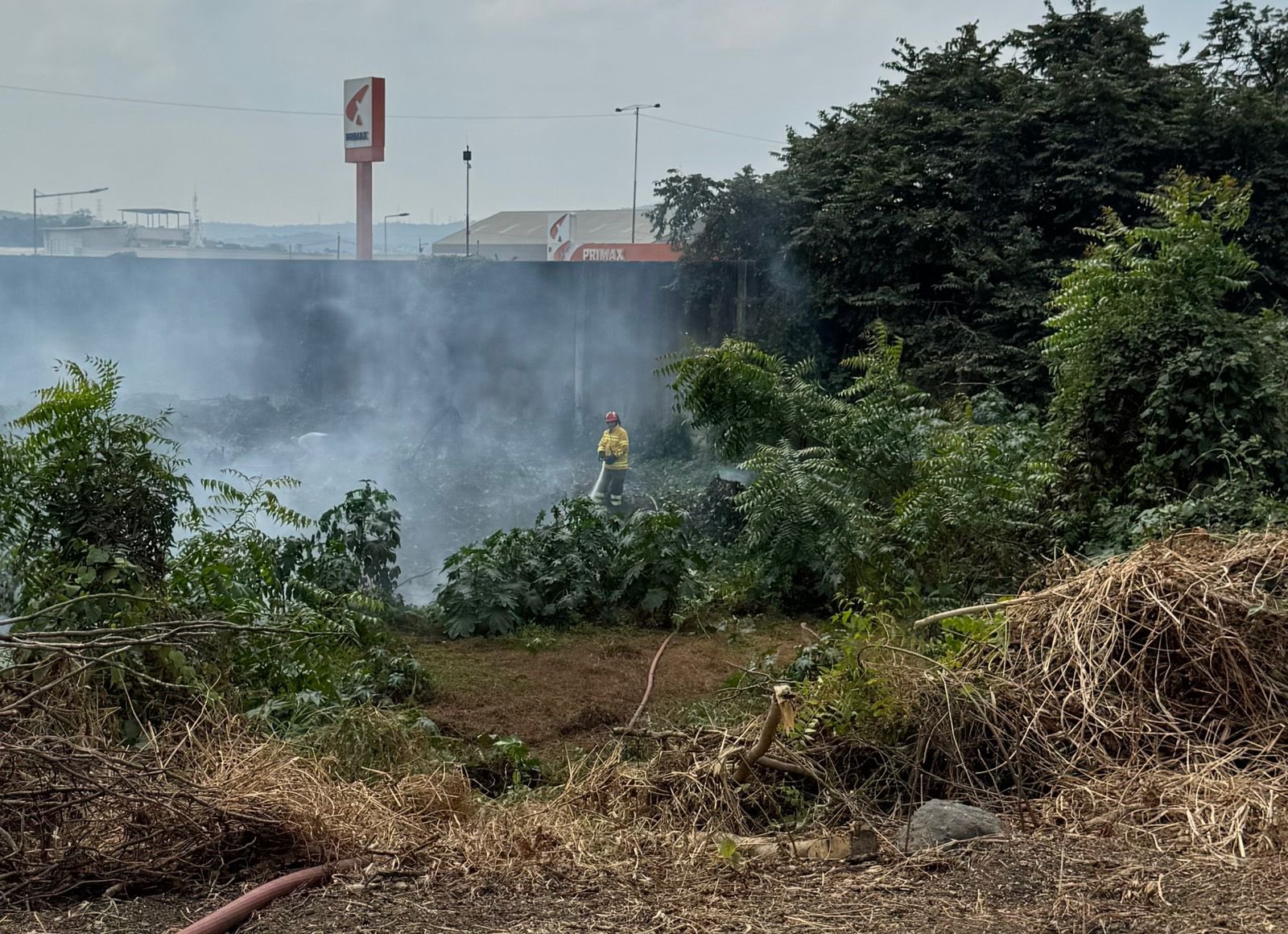 Emergencia forestal fue controlada por el BCBG en Montebello